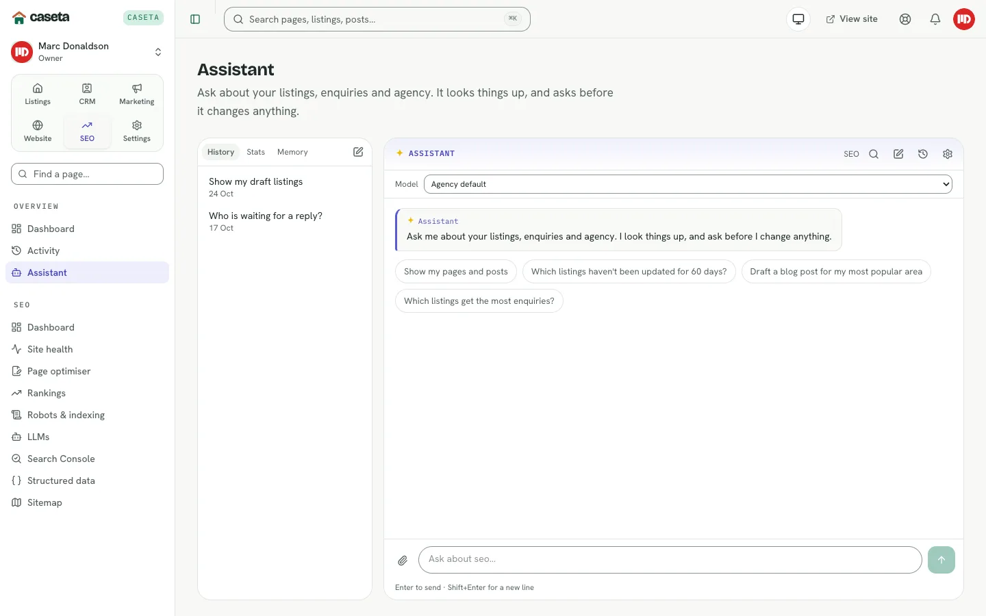 Caseta AI assistant