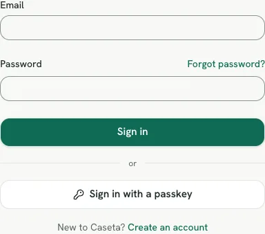 Sign-in form