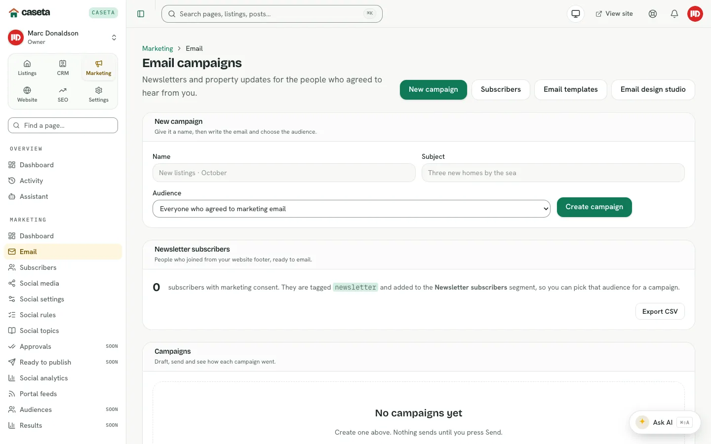 Email campaigns
